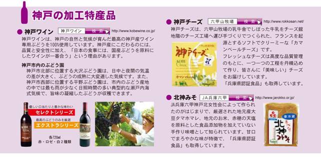 神戸の加工特産品
