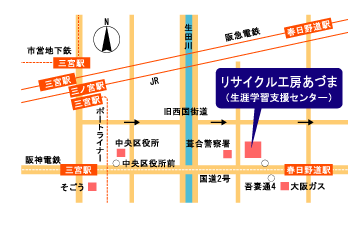 リサイクル工房あづまアクセスマップ