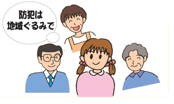 防犯は地域ぐるみで