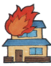火事です
