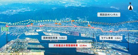 大容量送水管のイメージ図