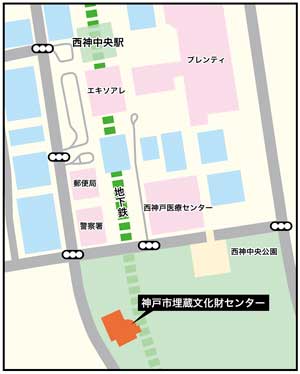 西神中央駅からの地図の拡大画像をみる