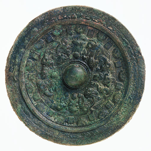 シモンズ　中国　古銅青銅　神獣　置物　重さ約6.7kg　U　R6181B A041 Neolithic Age Statue of the Beasthead - AncientJade