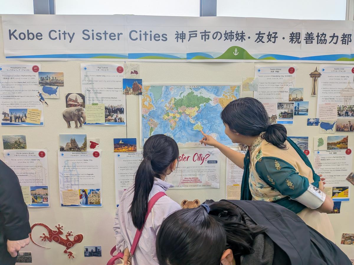 姉妹都市ブースの様子