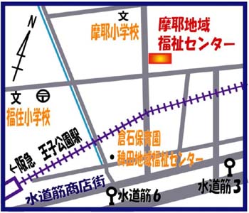 摩耶地域福祉センターの地図