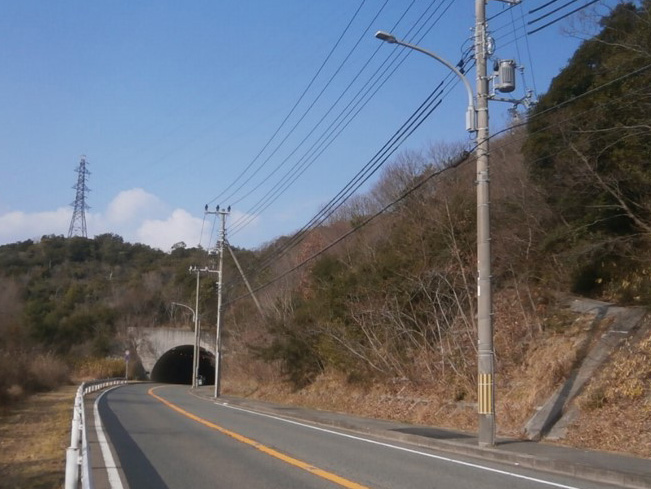 車道から見た実施後の写真