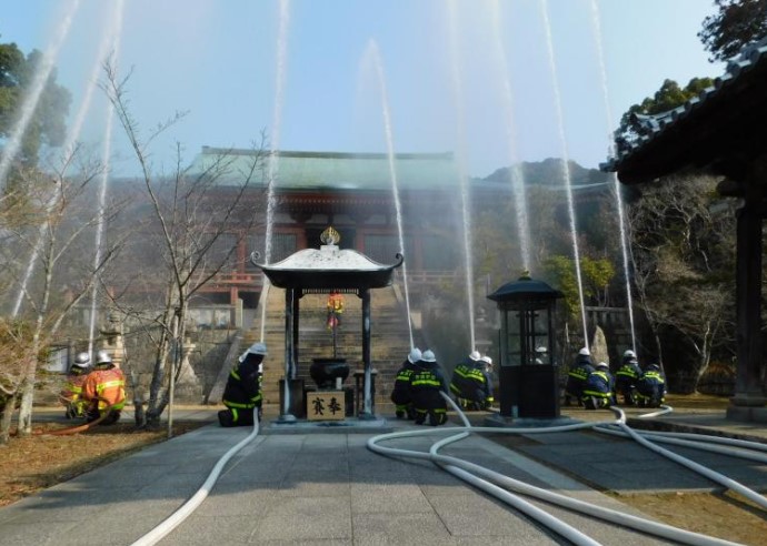 文化財防火デー訓練