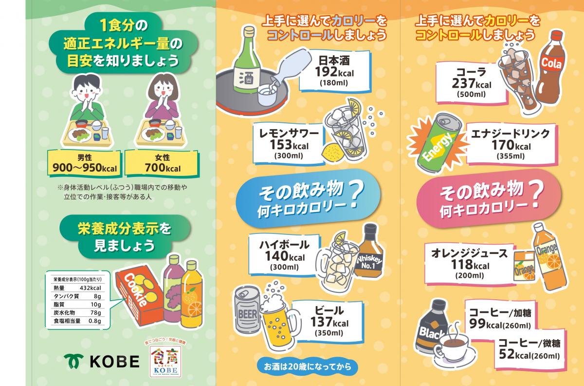 2025年度飲み物三角柱POP