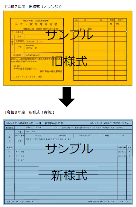 休日・夜間等受給証