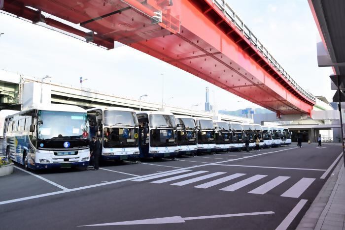 バス駐車場