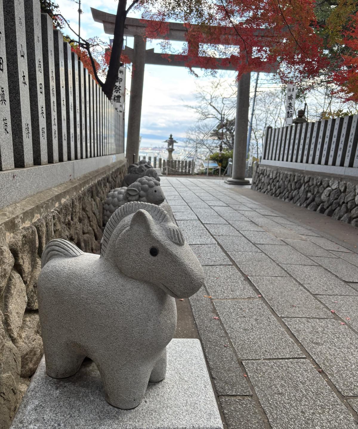 保久良神社の干支写真
