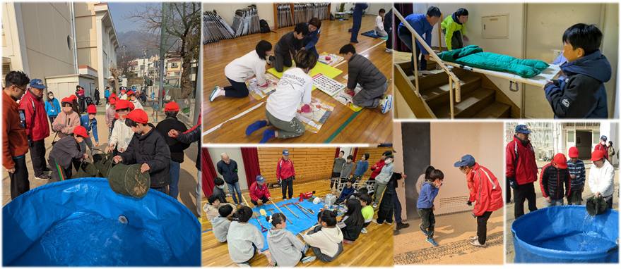 原田防コミ・上野防コミ合同総合防災訓練