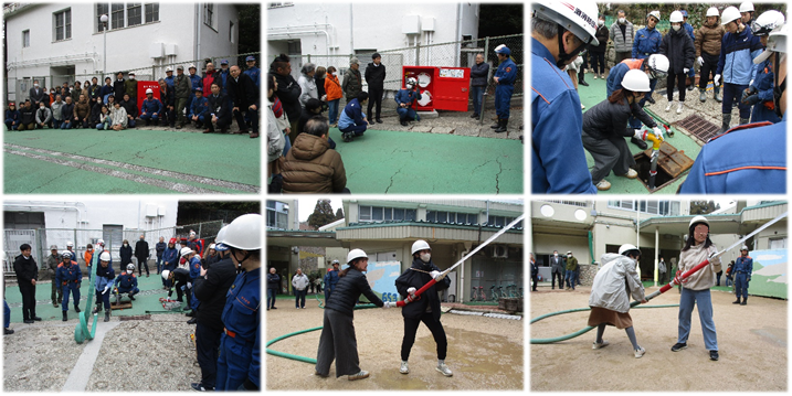 六甲山町消火用ボックス訓練