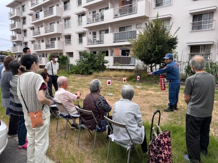 消火器取り扱い訓練