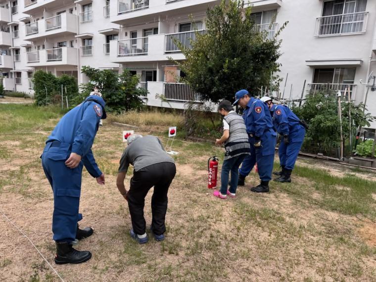 消火器取り扱い訓練