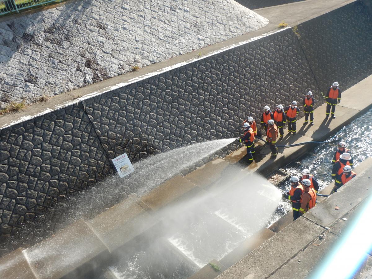 河川取水訓練