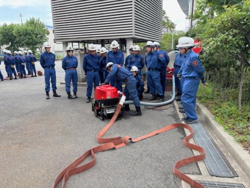 小型ポンプ取扱訓練