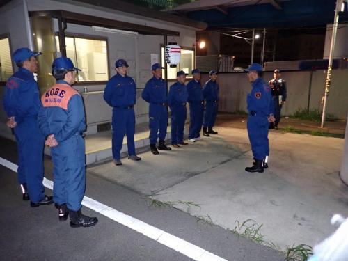 新港分団団長激励