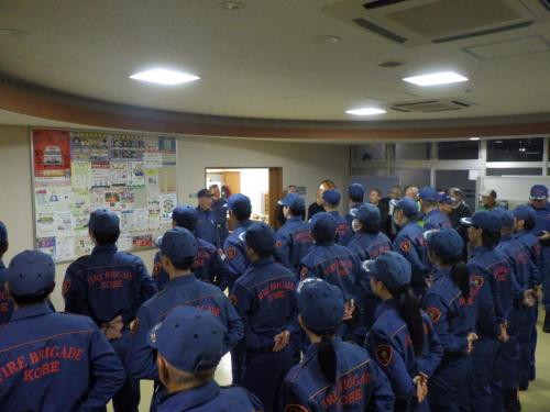 港島分団団長激励