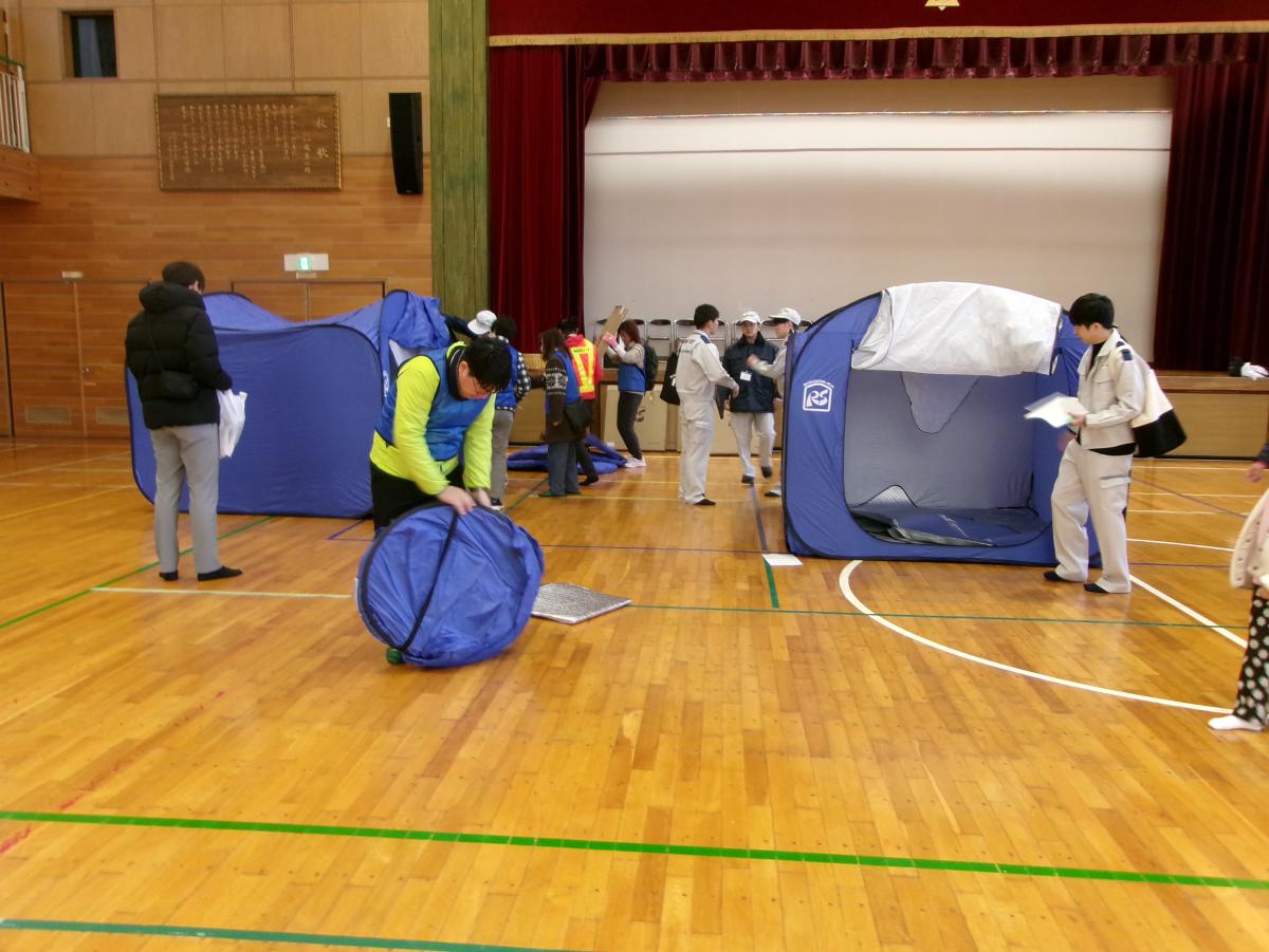 避難所開設訓練②