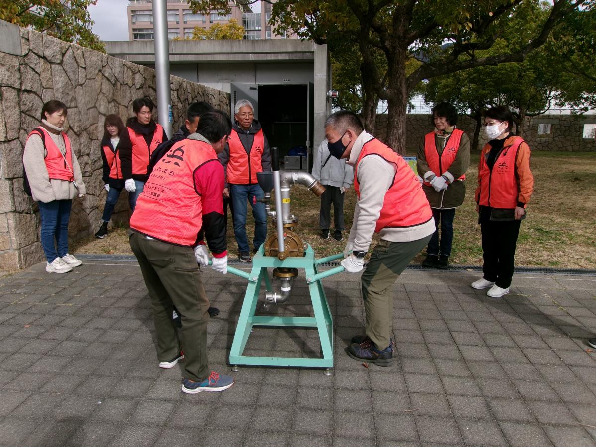 応急給水拠点設営訓練①