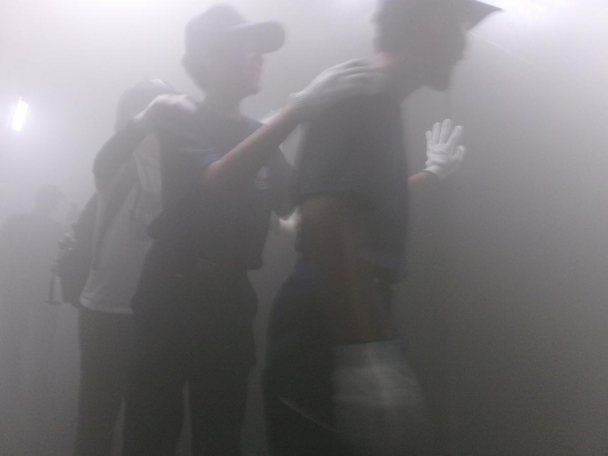 煙避難体験