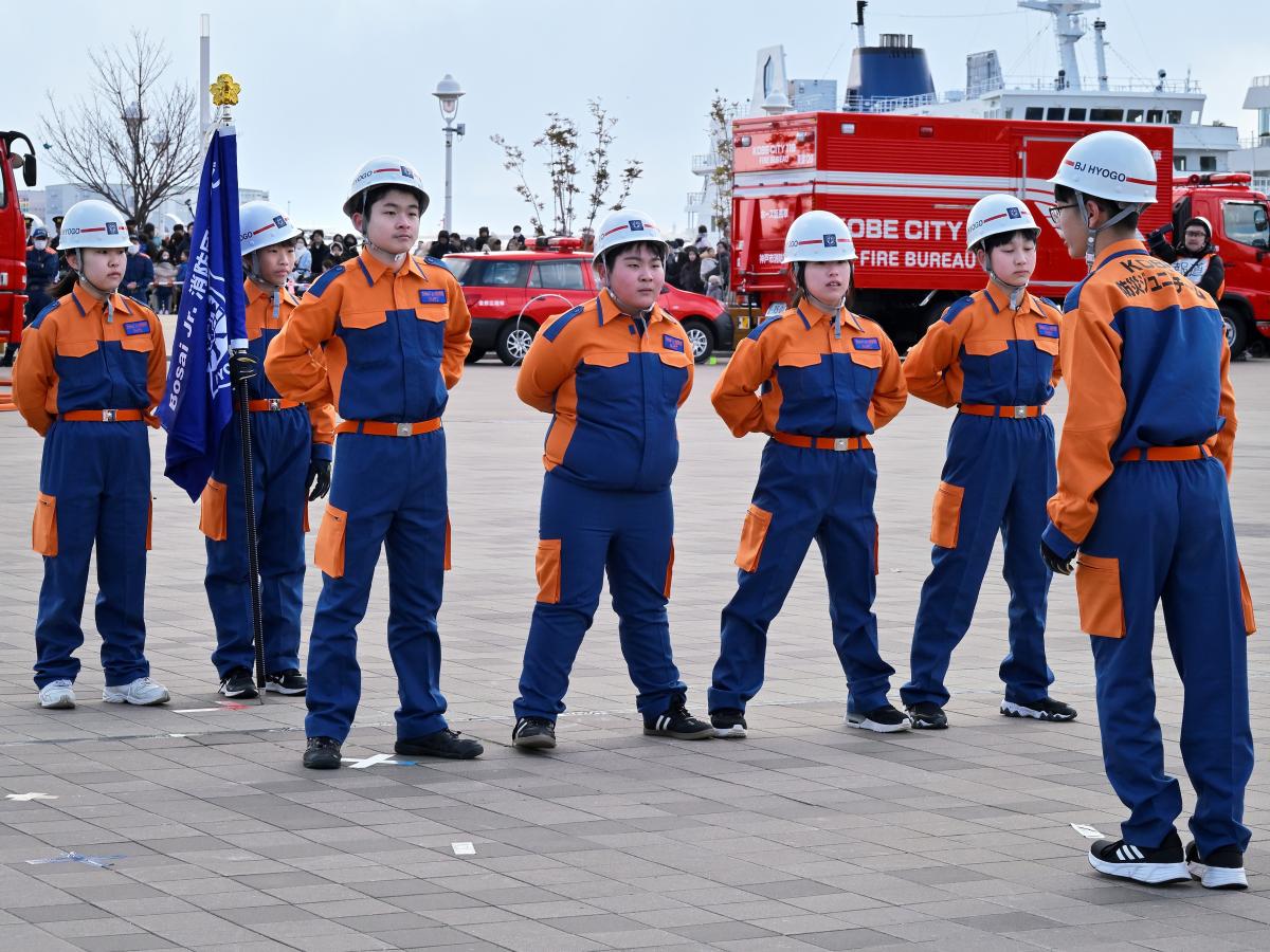 ジュニア出初式整列