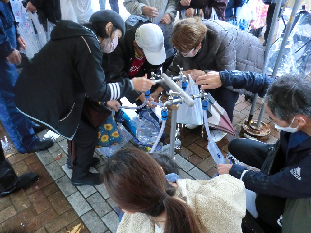 和田岬総合防災訓練応急給水