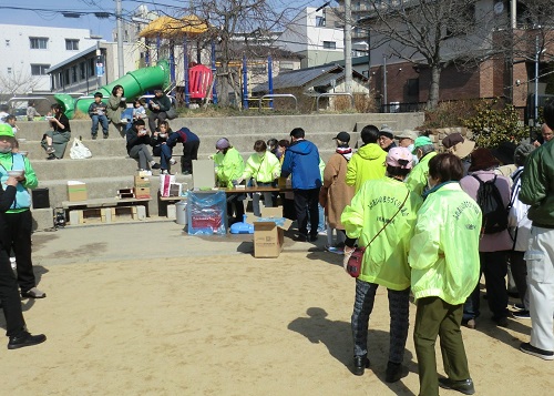 川池防コミ総合訓練炊き出し