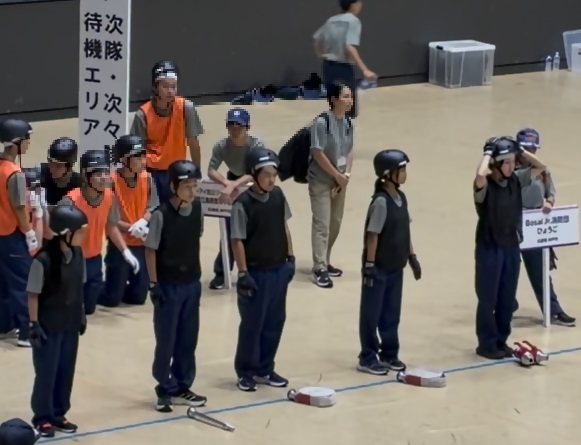 全国少年消防クラブ交流大会競技整列