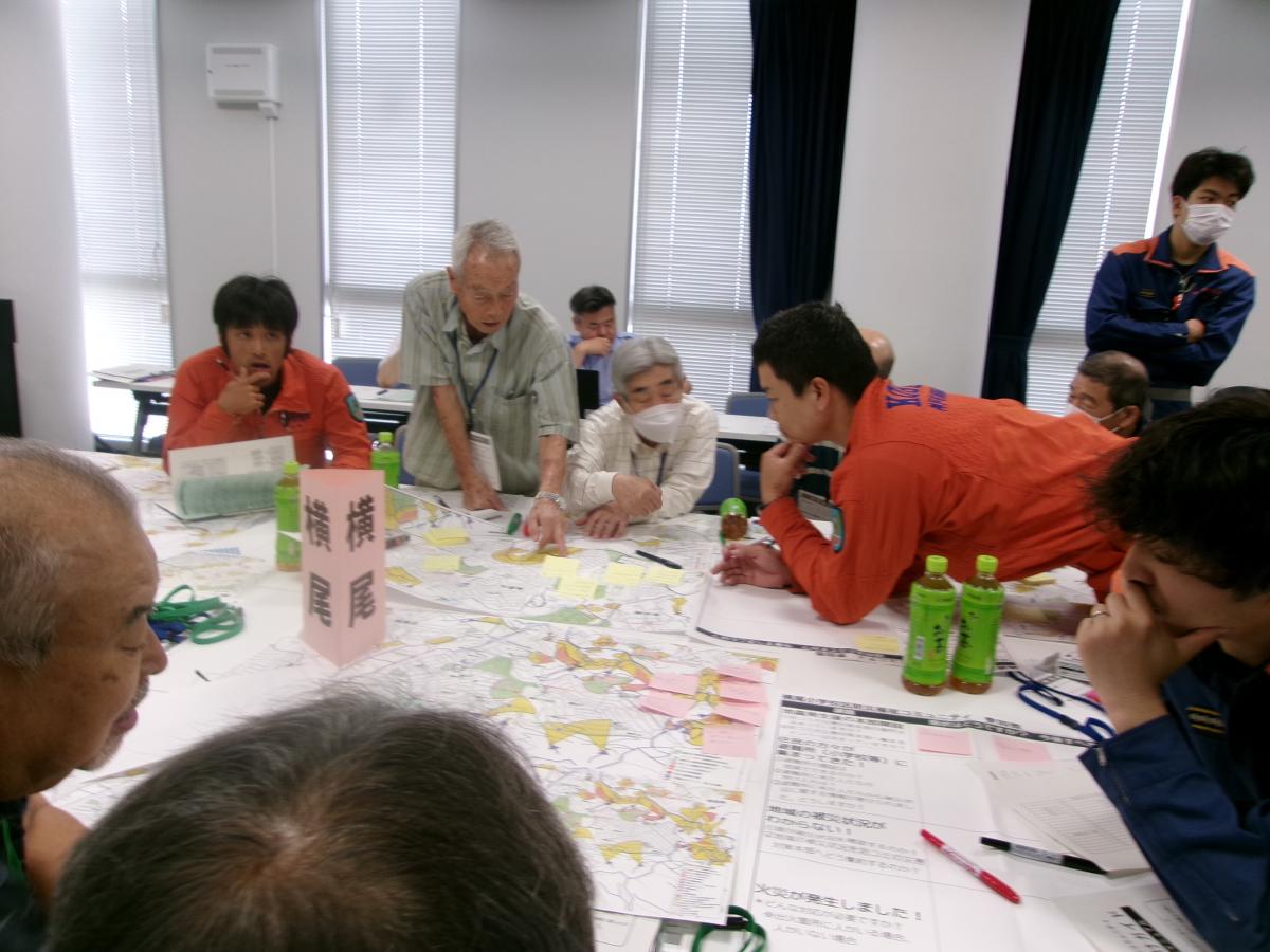 図上訓練の様子その7