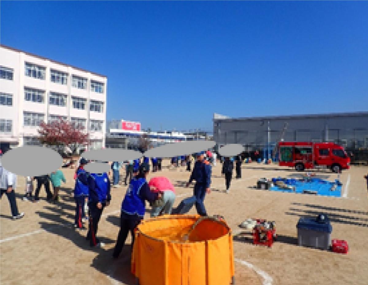 バケツリレー消火