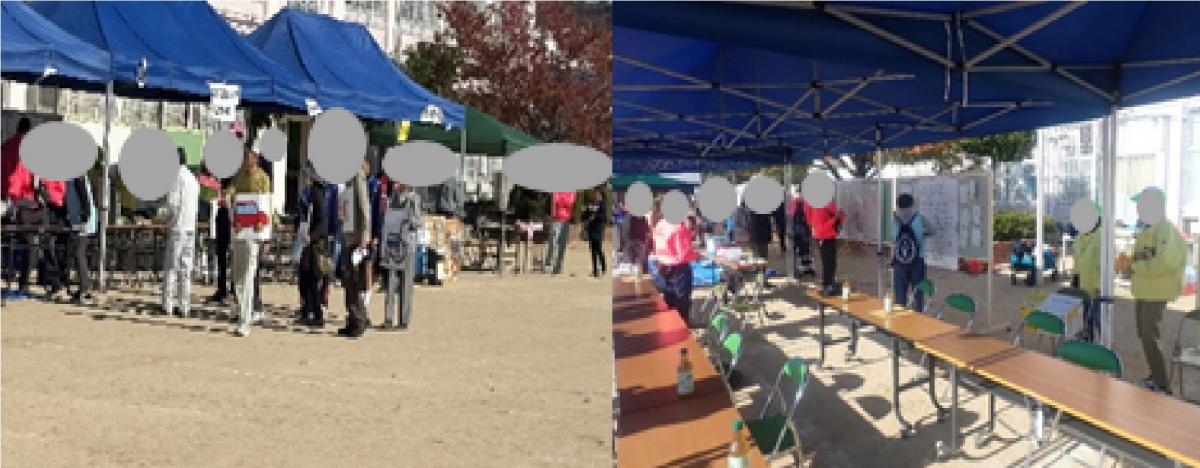 避難所運営本部の動き