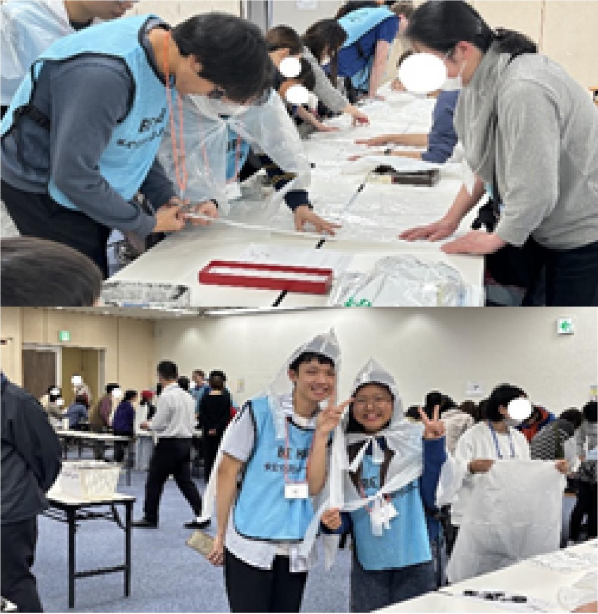 ゴミ袋ポンチョ