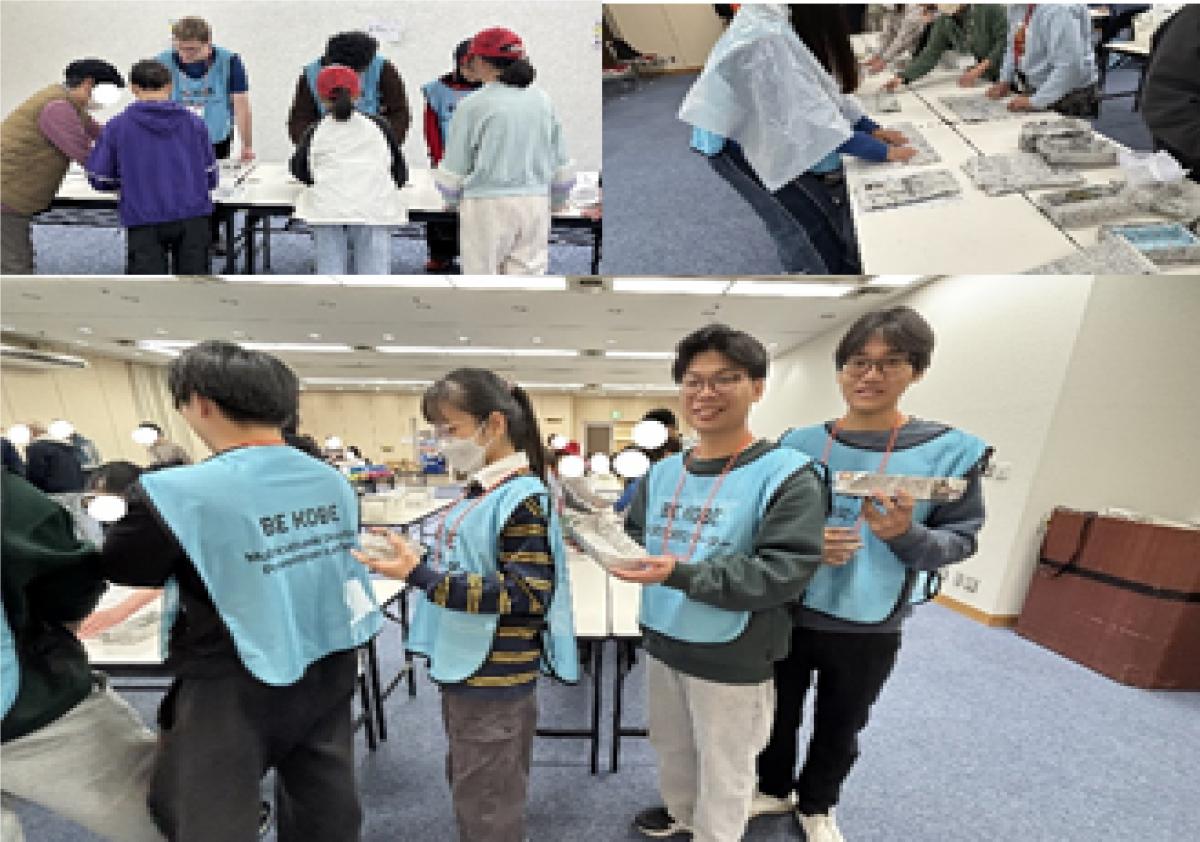 新聞紙スリッパ