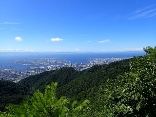六甲山の眺望