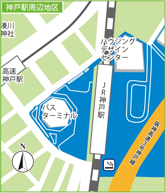 神戸駅周辺のぽい捨て防止重点区域