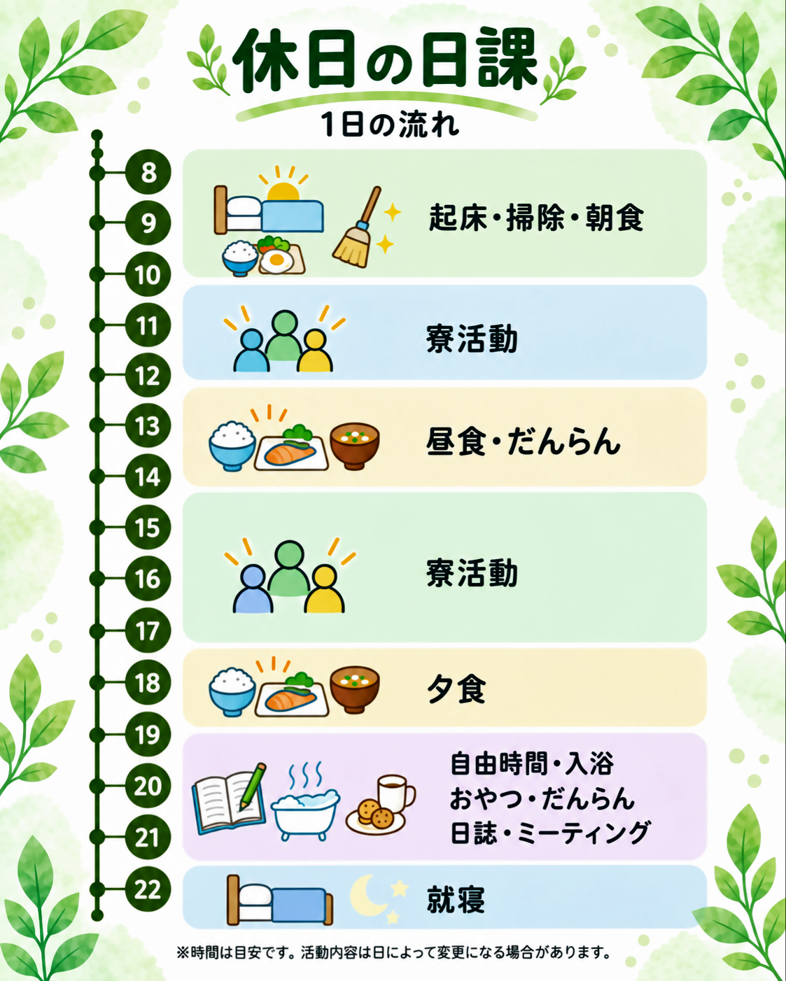 休日の日課