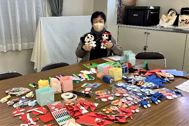 前田さんと折り紙