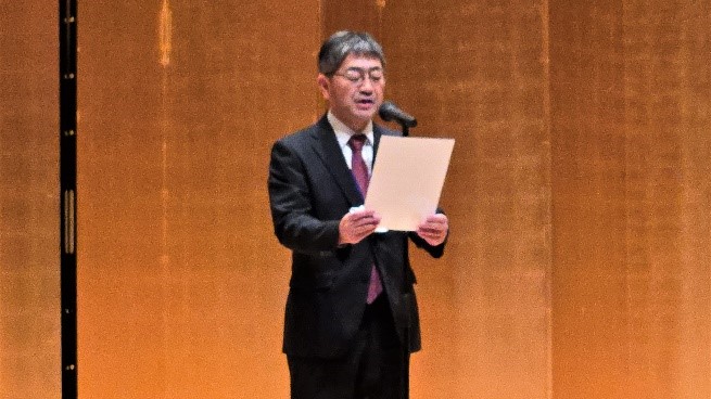 区長による市長式辞の代読