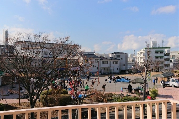 センター2階からの様子