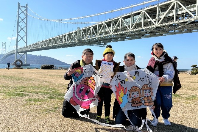 藤原きょうだいとの集合写真