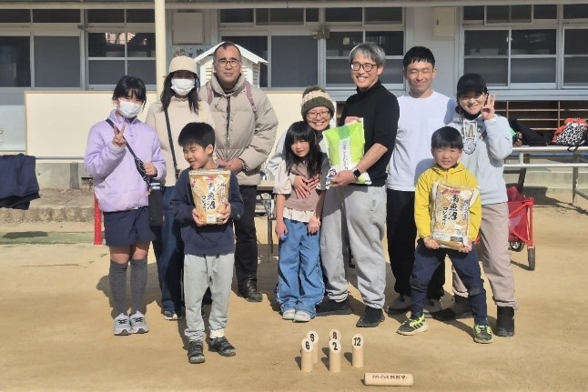 お米をゲットした皆さん