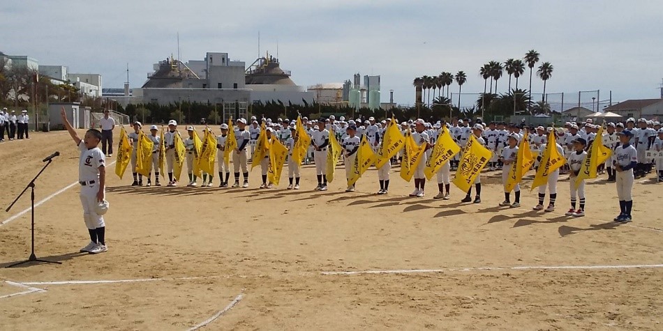 少年団野球リーグ2(選手宣誓)