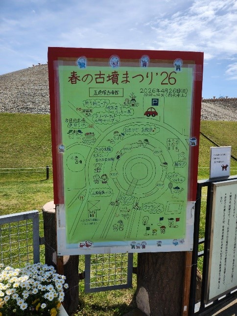 春の古墳まつり看板