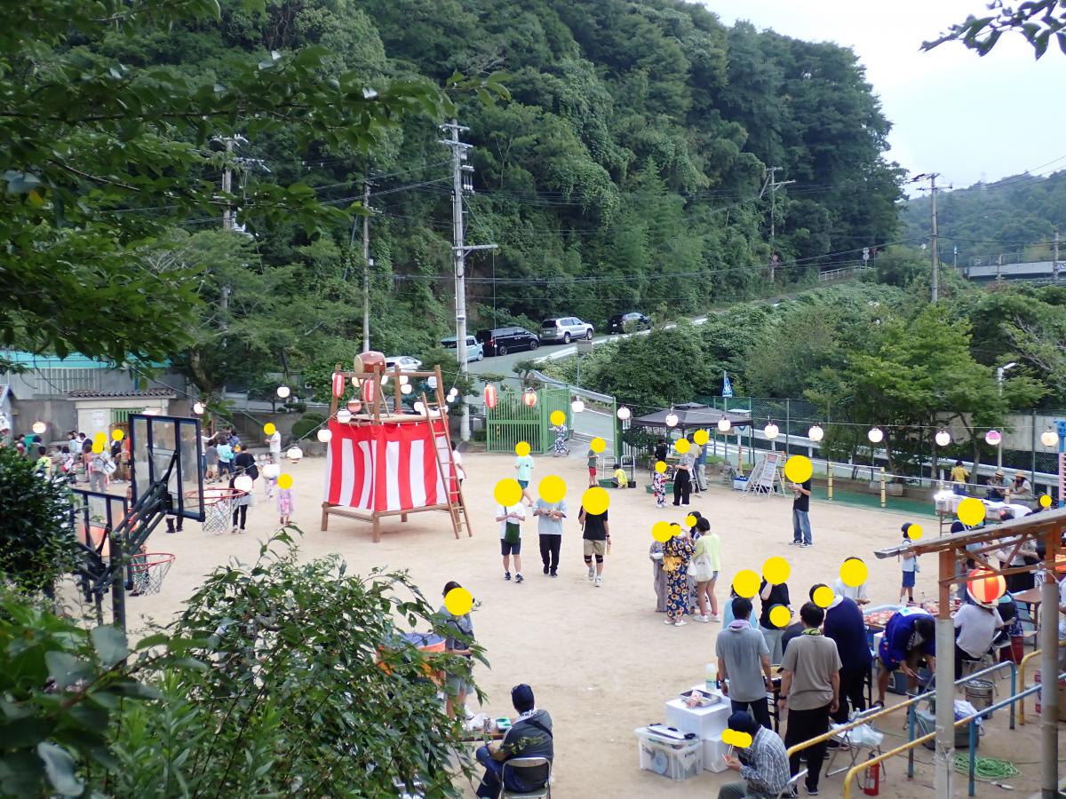 藍那校下盆踊り