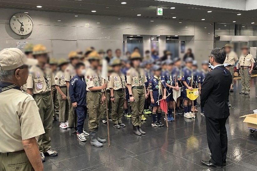 日本ボーイスカウト第2団の皆さん