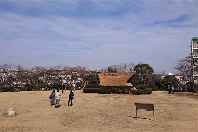 遺跡のある公園の様子