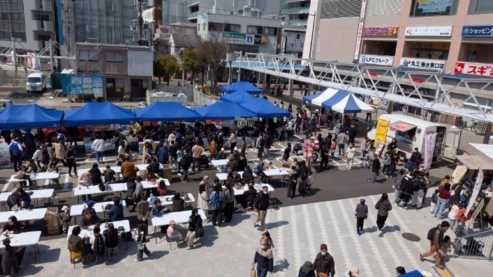 東広場北側のブース