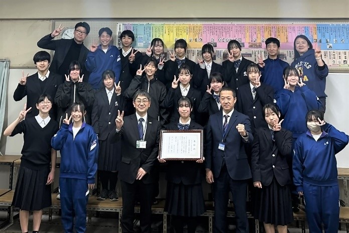 吹奏楽部の集合写真